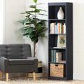 Pure White 5-Shelf Narrow Bookcase M2580