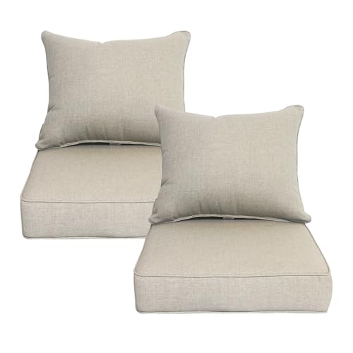20"x42" Water-Proof UV Resistant Outdoor Dining Chair Cushion U483958