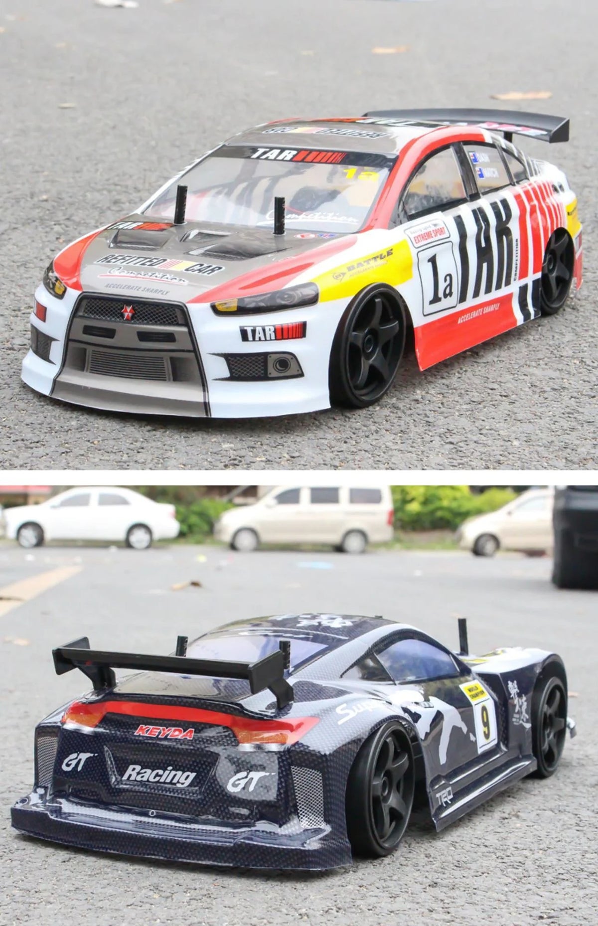 1:10 Scale 4WD Electric Remote Control Racing Car with 2 Batteries F207