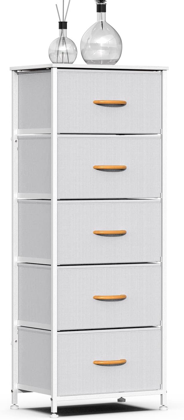 5 Drawer Fabric Dresser Tower E306799