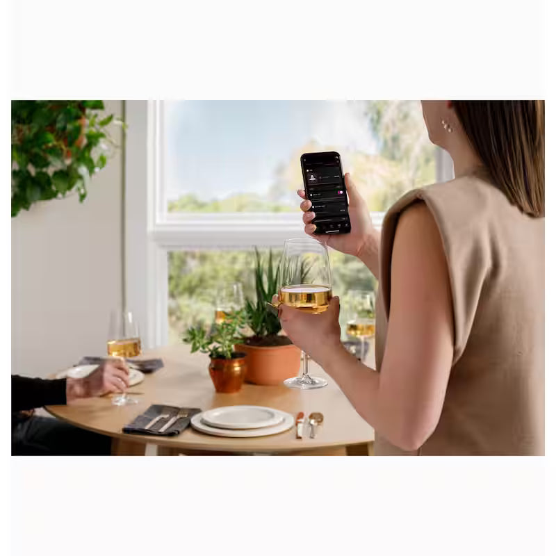 36 in. Smart Wall Mount Hood with Light in Matte White J24147