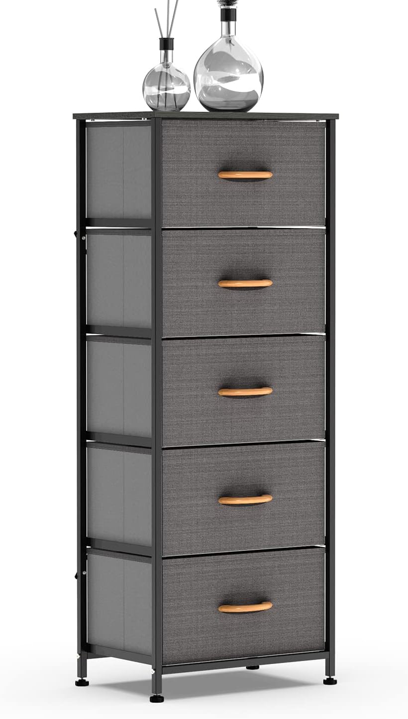 5 Drawer Fabric Dresser Tower E306799