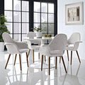 Light Gray Dining Armchair Set of 4 X275952