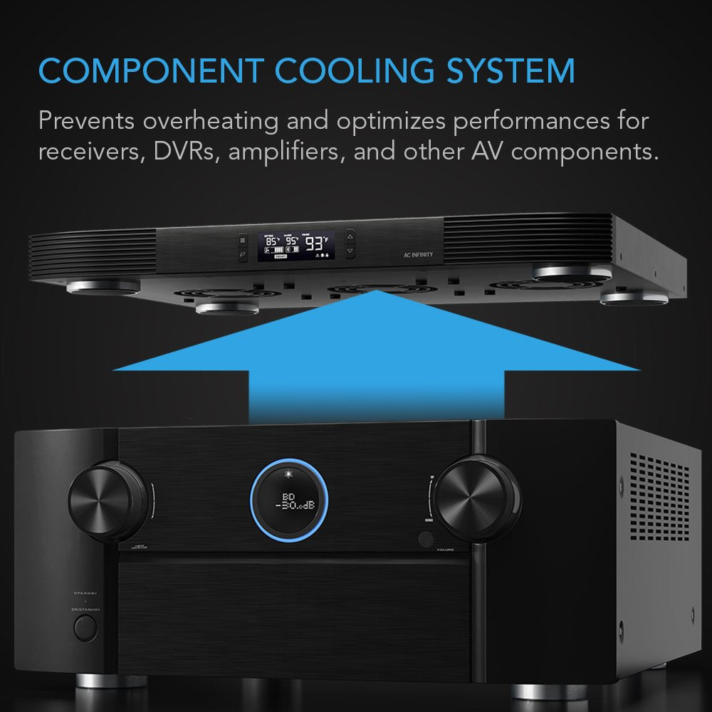 Quiet Cooling Fan System for AV Cabinet Components T482