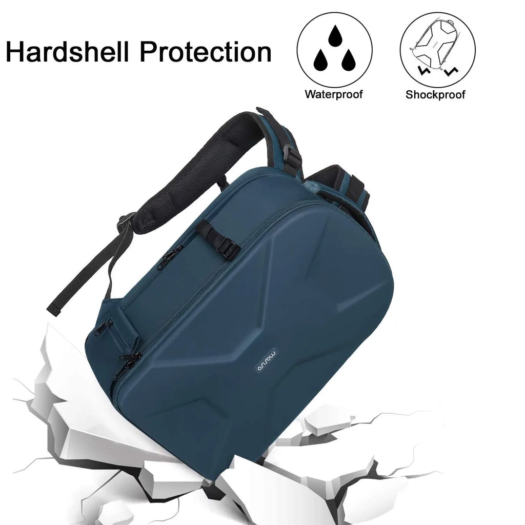 Waterproof Hardshell Camera Backpack with Tripod Holder C35318