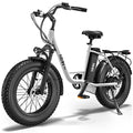 Electric Bike with 960W Peak Motor, 25mph Max Speed, 720WH Removable Battery, 20" Electric Bicycle with Shimano 7 Speed and Front Suspension Y1380