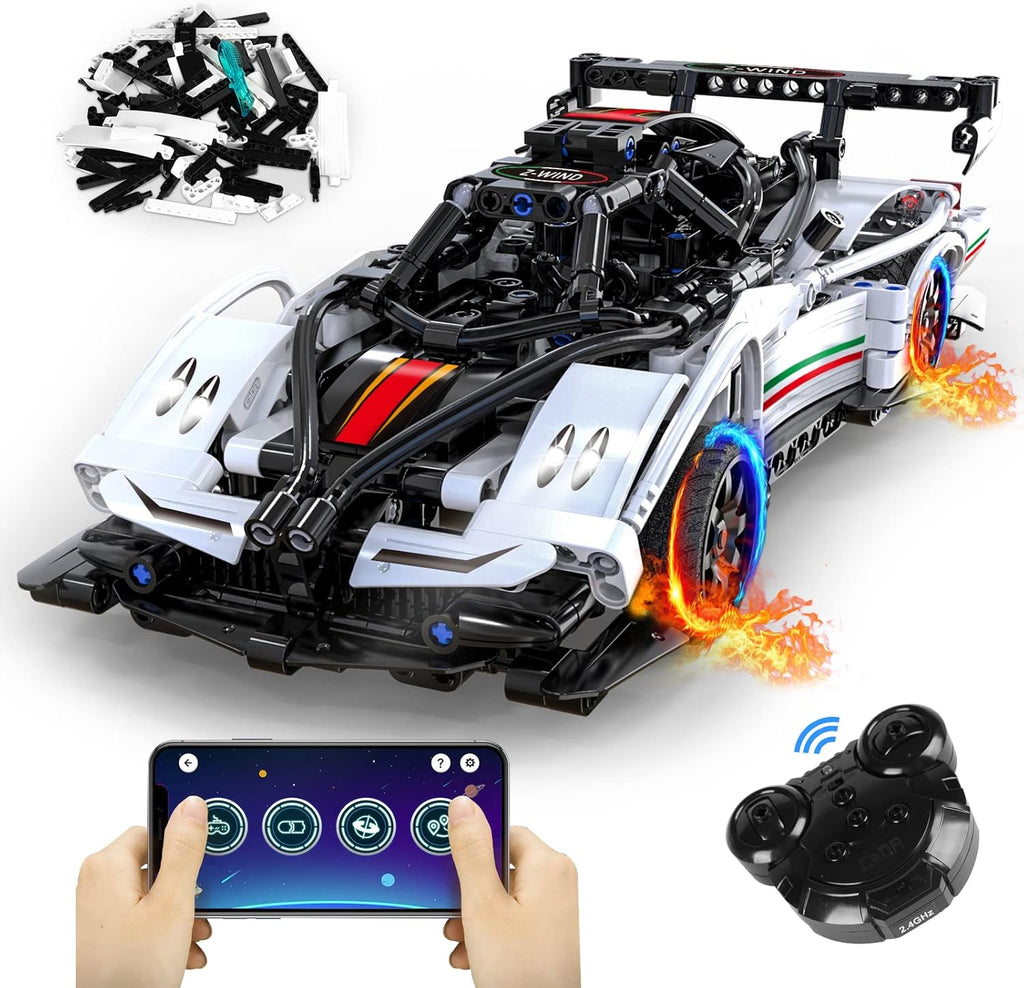 Rechargeable RC & APP Controlled Model Car Building Kit G31422