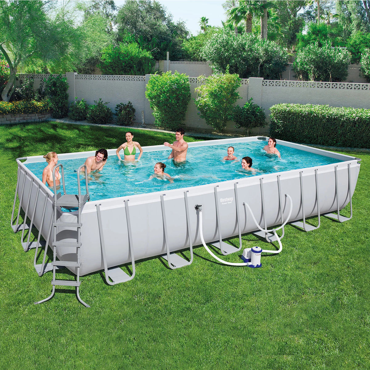 24' x 12' x 52" Frame Above Ground Swimming Pool Set A29228