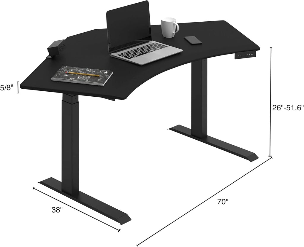 71" Electric Standing Desk with Programmable Memory V6199