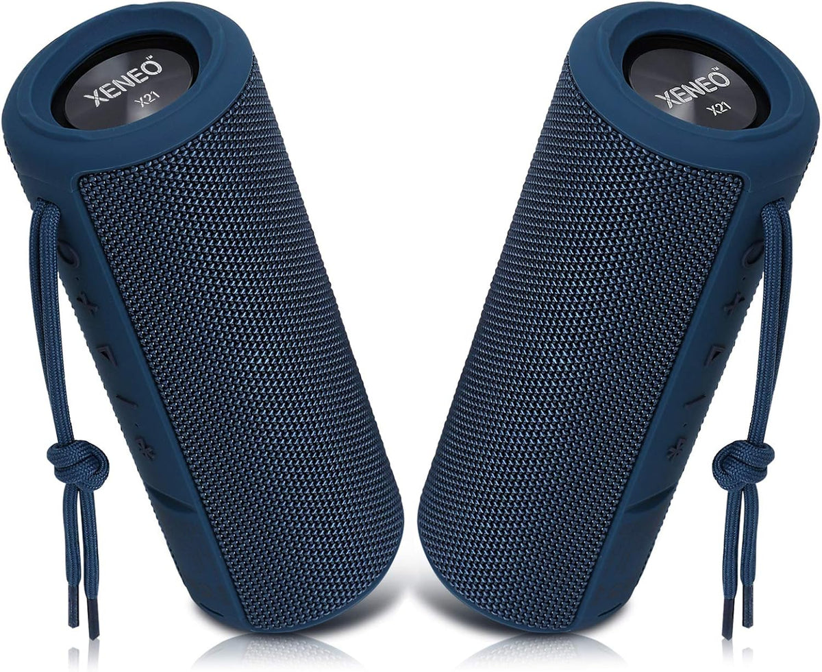 Portable Outdoor Wireless Bluetooth Speaker with FM Radio, Micro SD Card Slot, AUX, Hard Travel Case Included N680758