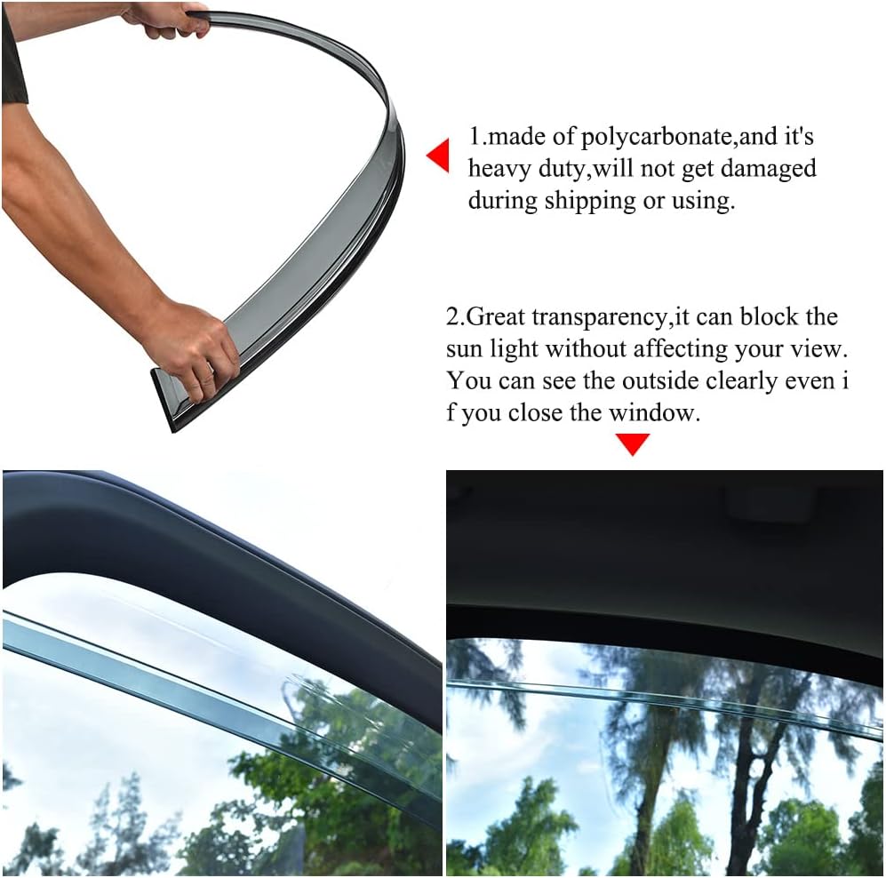 Tape on Rain Guard Vent Visor Window Deflector Pack of 2 O9742