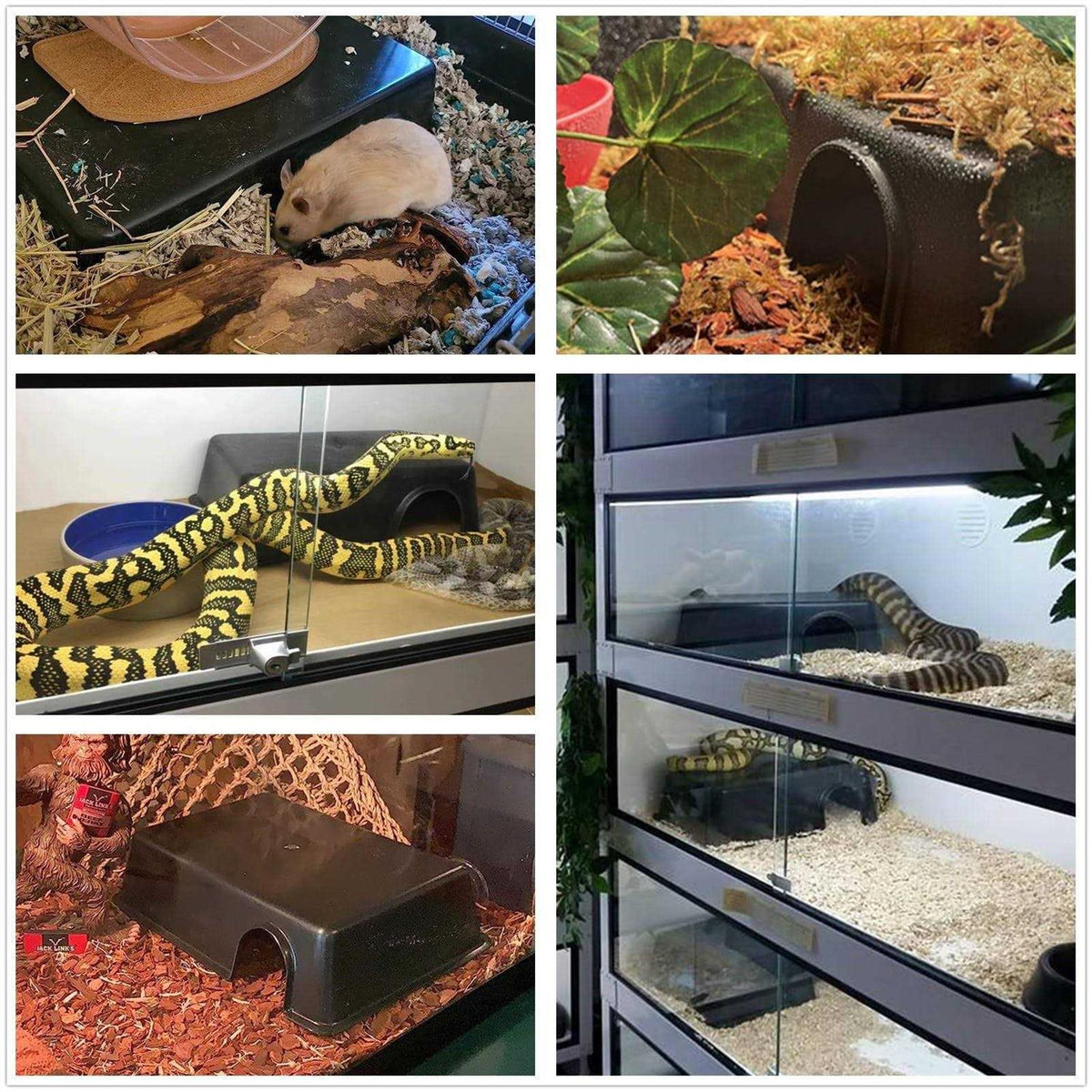 Large Reptile Hide Snake Hideout 10.23''X7.48''X2.75 A677525