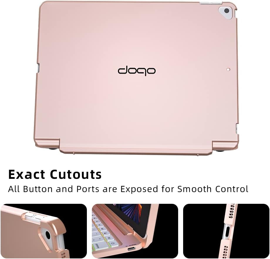 White Leather Magnetic Keyboard Case for iPad Pro 12.9 inch S121