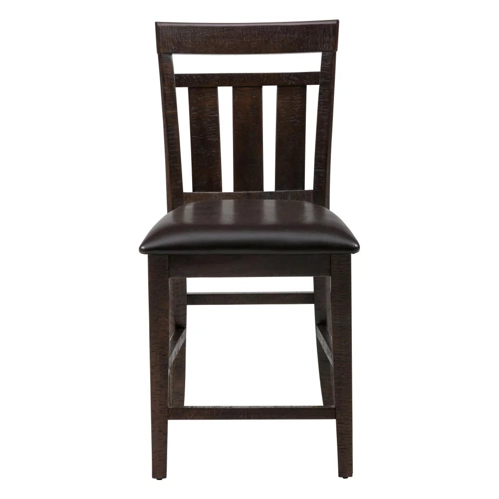 Solid Acacia Upholstered Barstool Set of 2 N864255