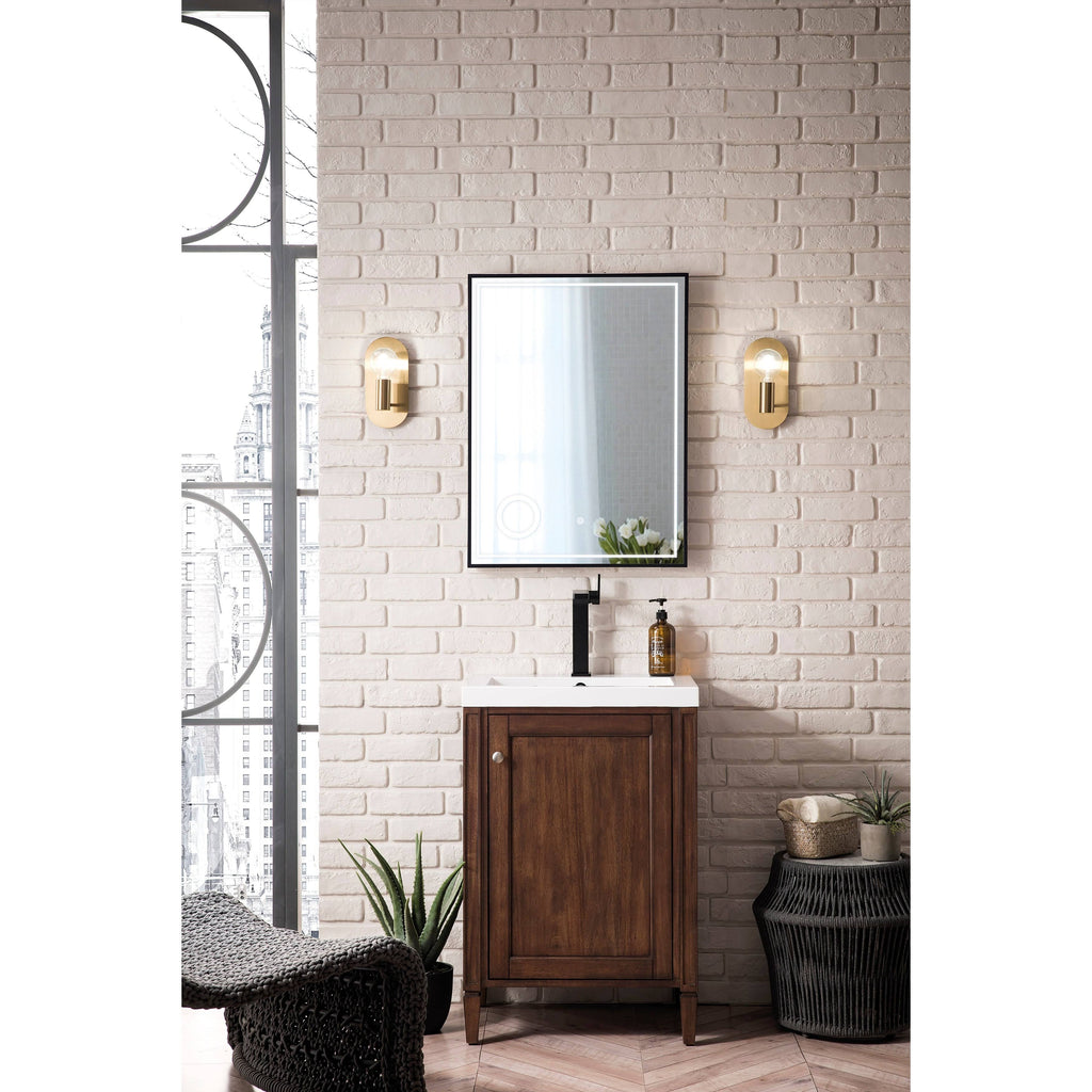 Glossy White Single Vanity Cabinet R492205