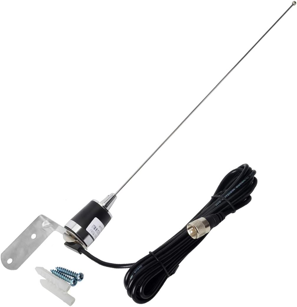 NMO Dual Band 144/430MHz Antenna with 13ft RG58 Coax Cable, Pack of 2 T5610