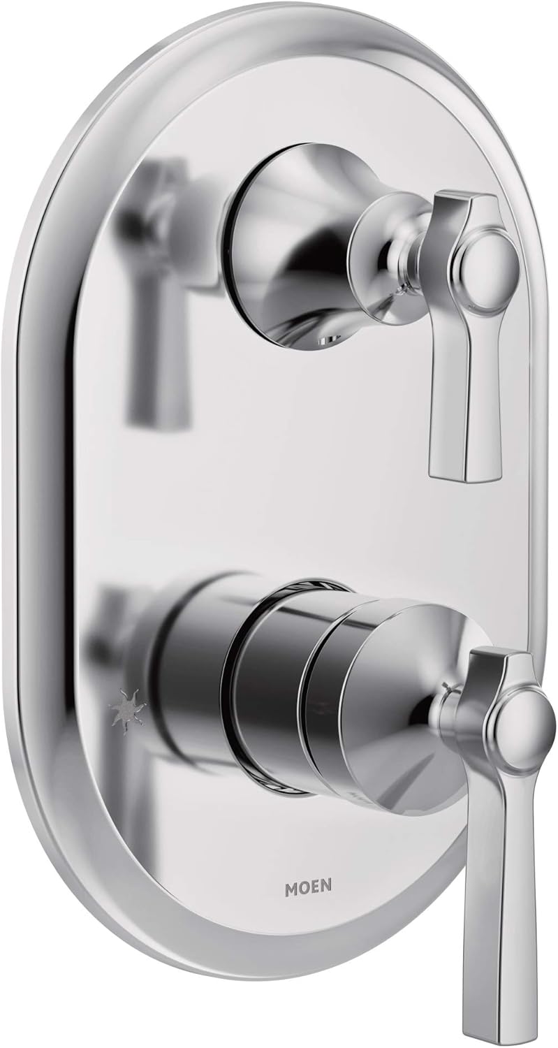 Chrome 2-Handle Shower Trim with Integrated Transfer Z396874