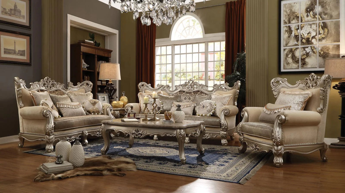 Champagne Fabric Sofa Set U639