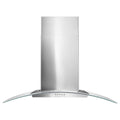 36 Concave Glass Wall Mount Range Hood Stainless Steel V7687