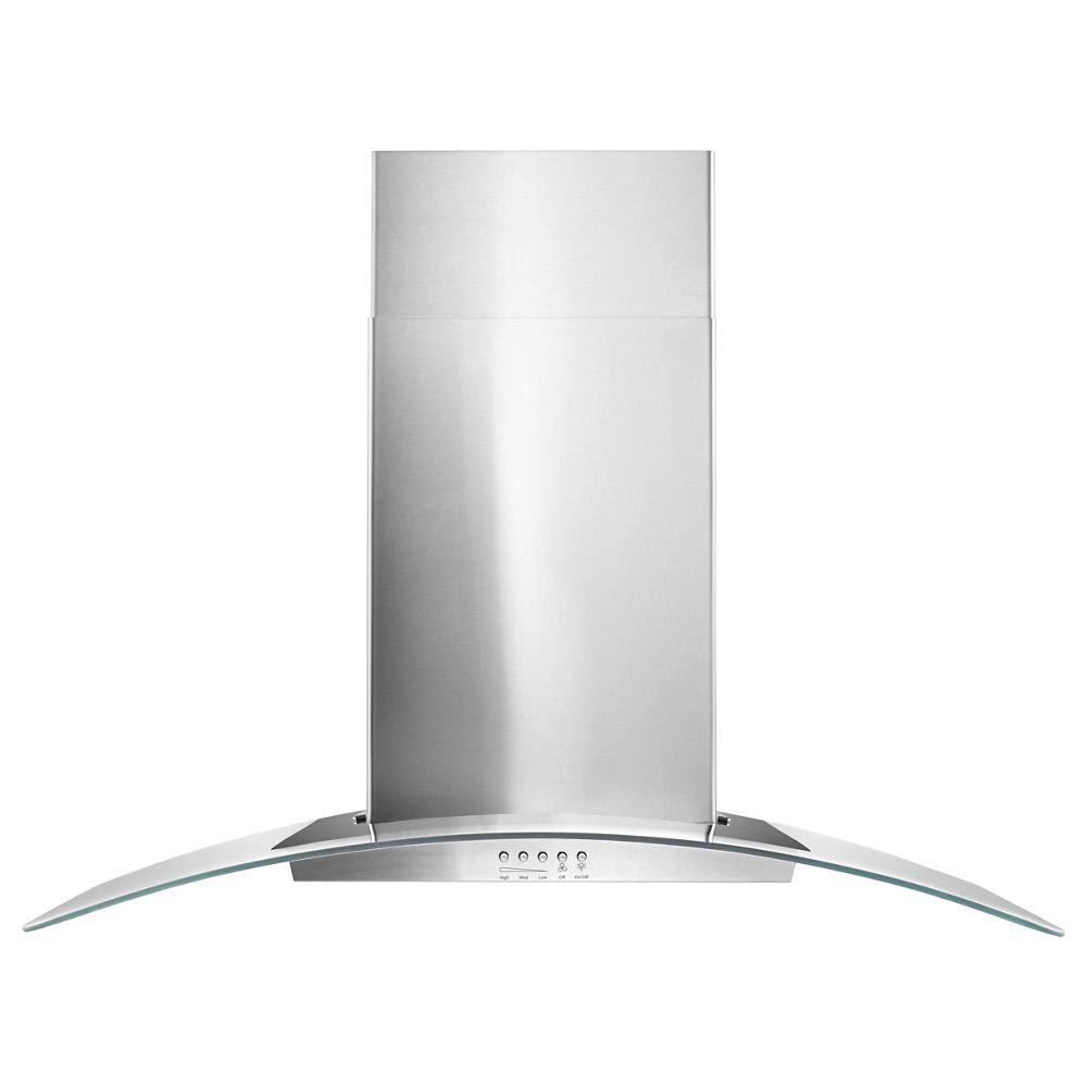 36 Concave Glass Wall Mount Range Hood Stainless Steel V7687