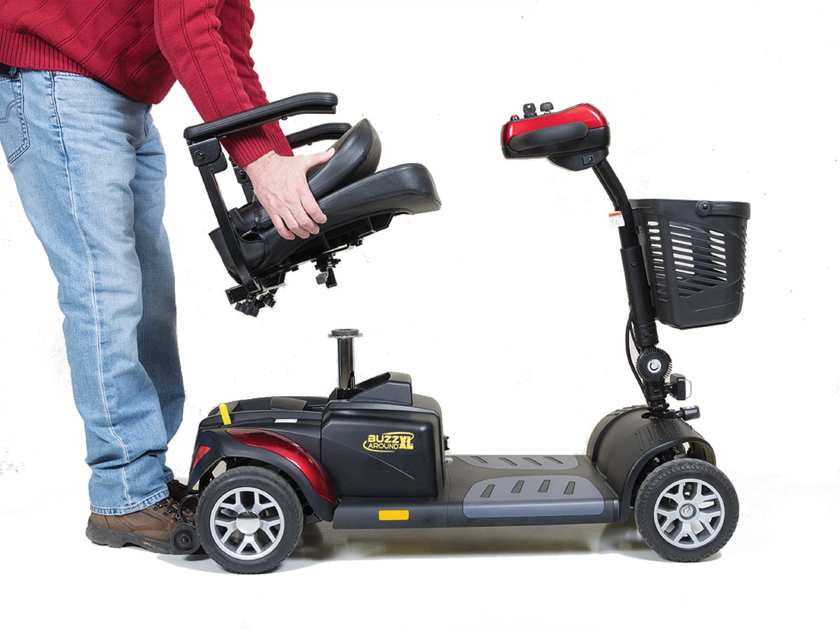 Red 4-wheel Travel Scooter H55860