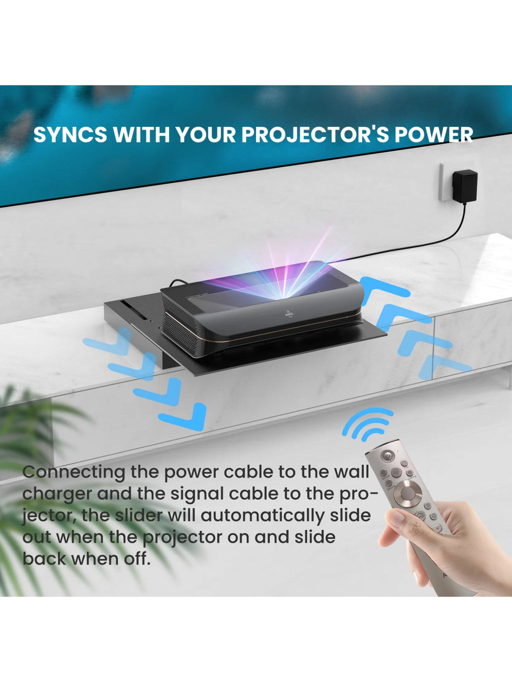 Motorized Slider Tray for Ultra Short Throw Projector T974