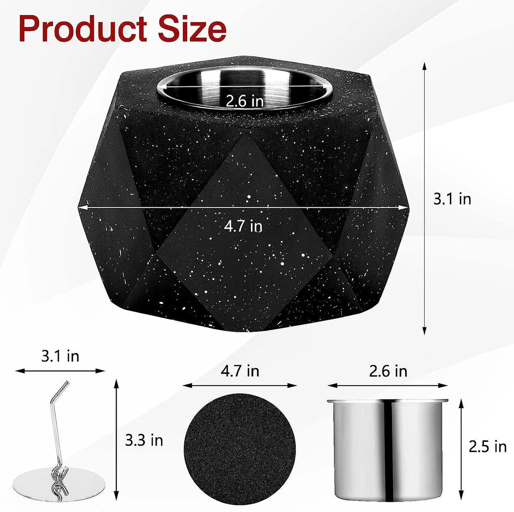 Concrete Tabletop Fire Pit Bowl Alcohol Burner V3287