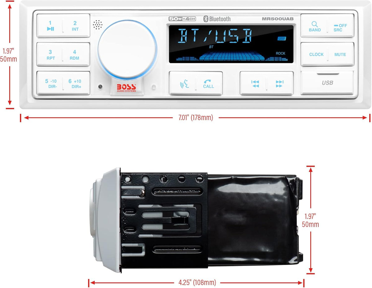 Weatherproof Marine Radio Receiver with Bluetooth V952