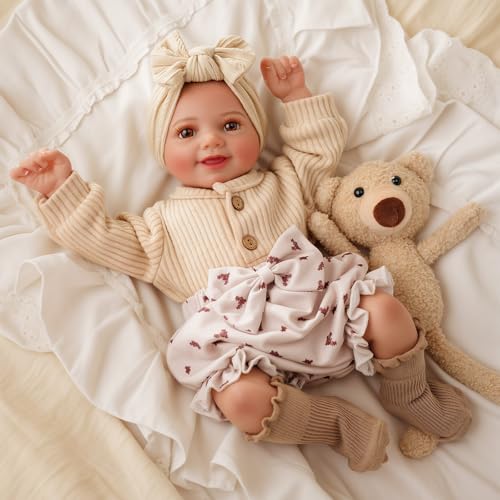 17Inch Soft Vinyl Realistic Poseable Baby Doll I5437
