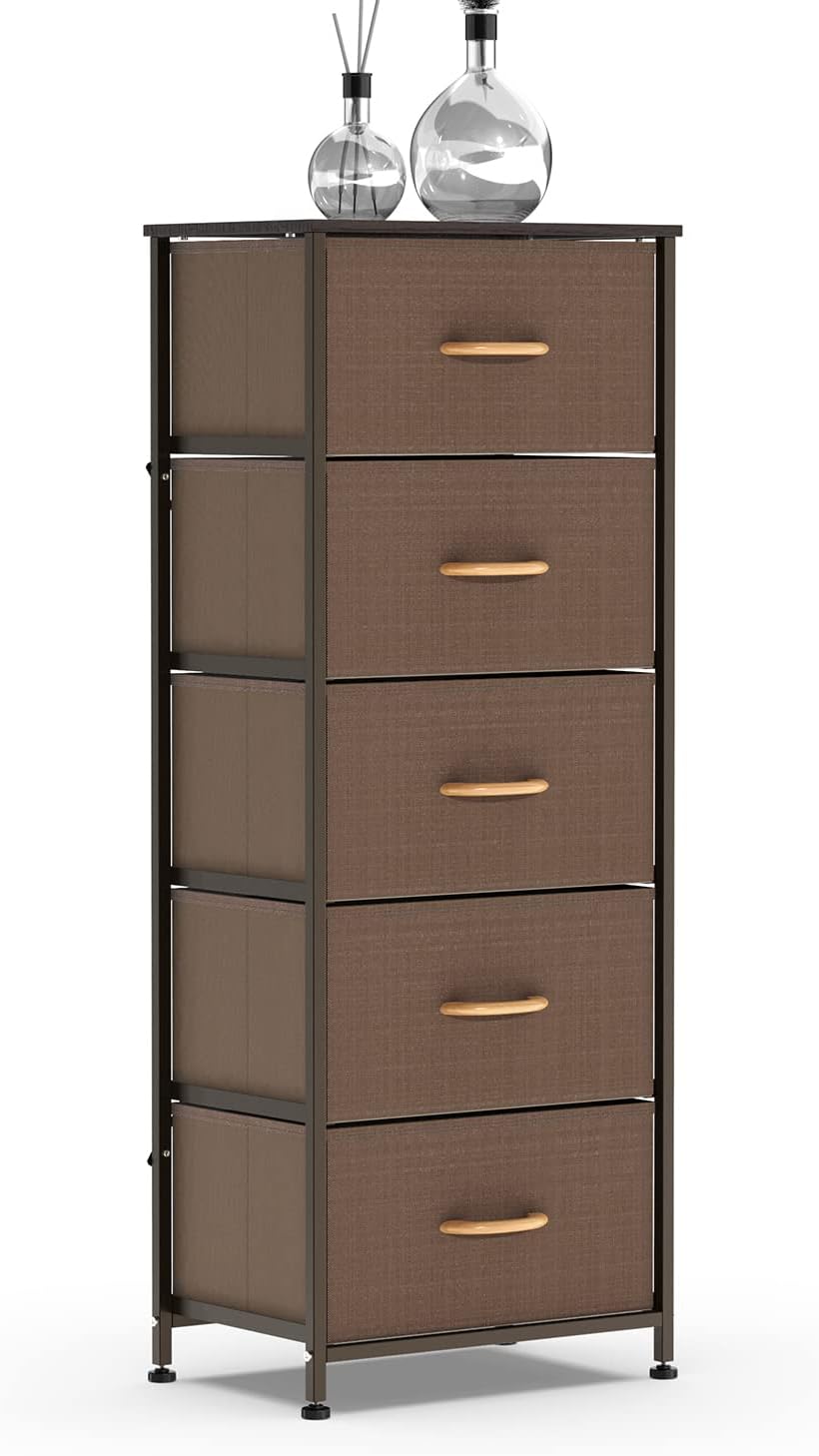 5 Drawer Fabric Dresser Tower E306799