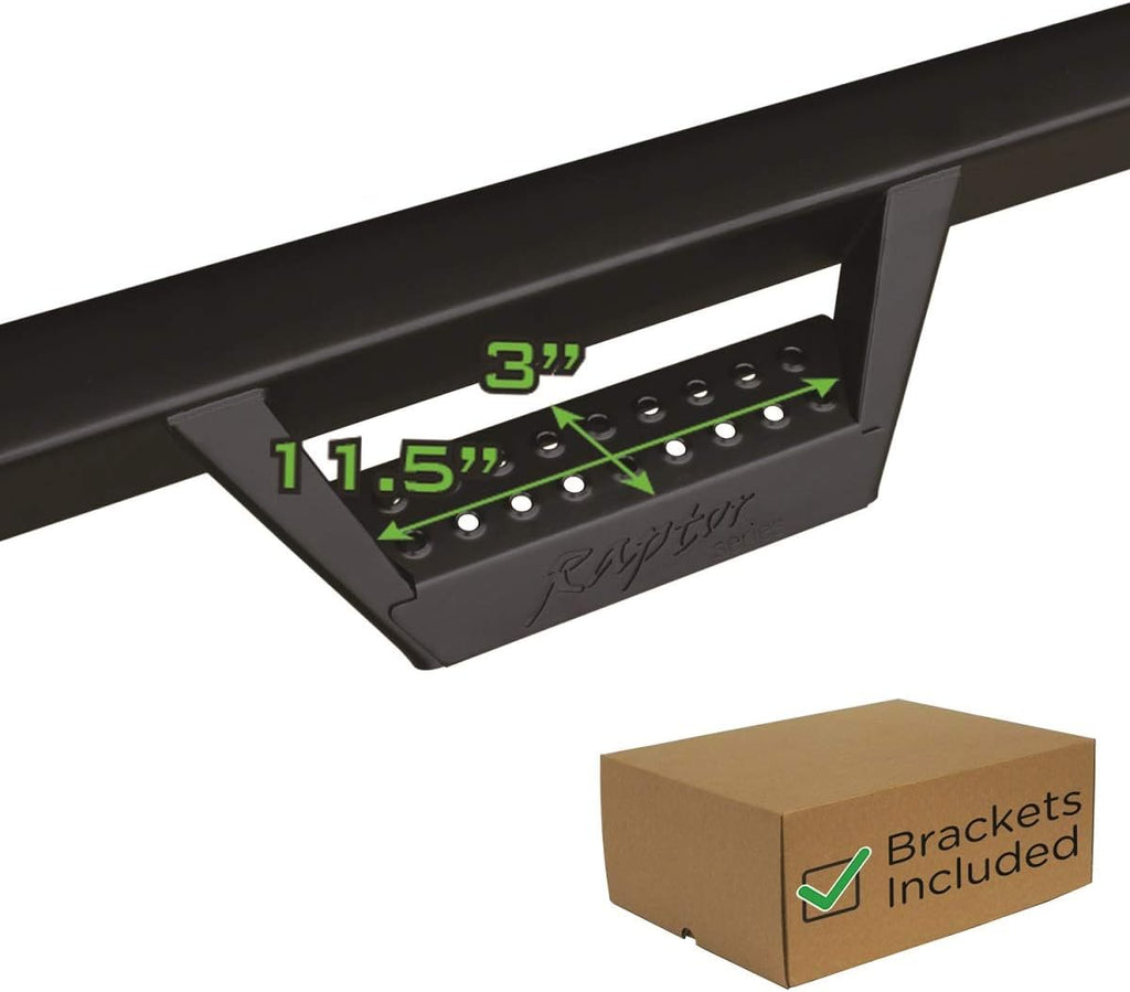 Black Textured Drop Steps Running Boards Y9442