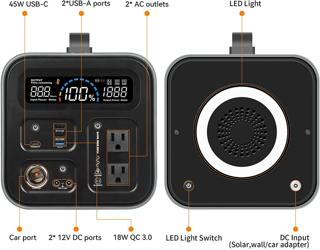 600 Watts Portable Power Station U2202