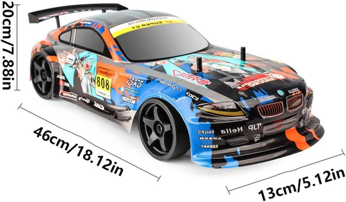 1:10 Scale 4WD Electric Remote Control Racing Car with 2 Batteries F207