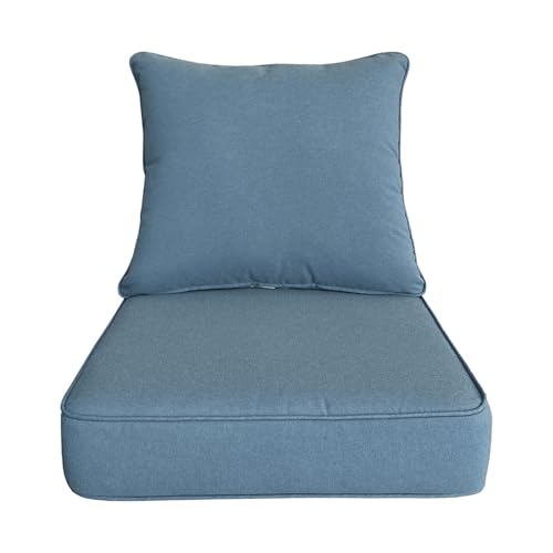 20"x42" Water-Proof UV Resistant Outdoor Dining Chair Cushion U483958