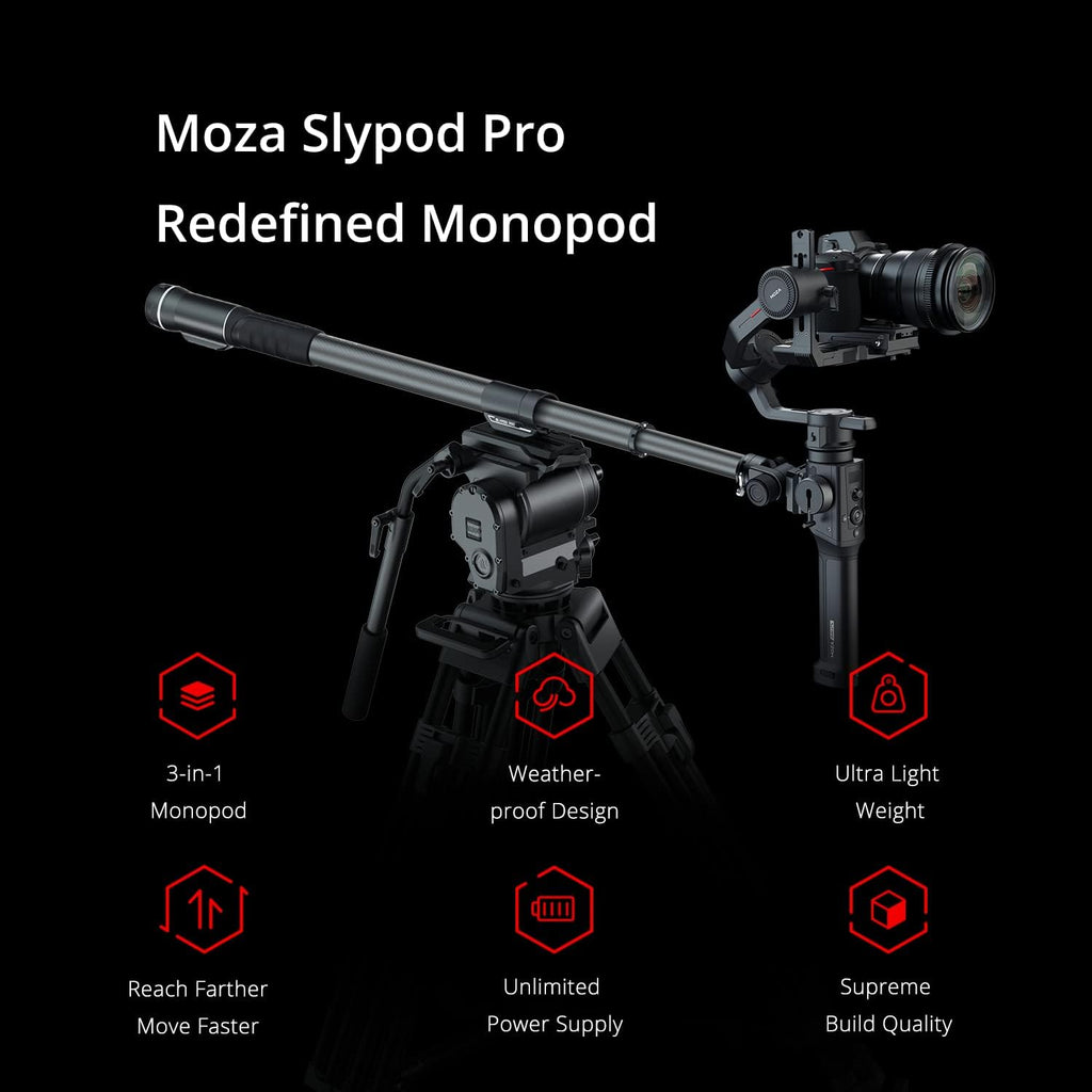 Motorized Camera Slider Monopod with Pan and Tilt Head & Tripod X3445