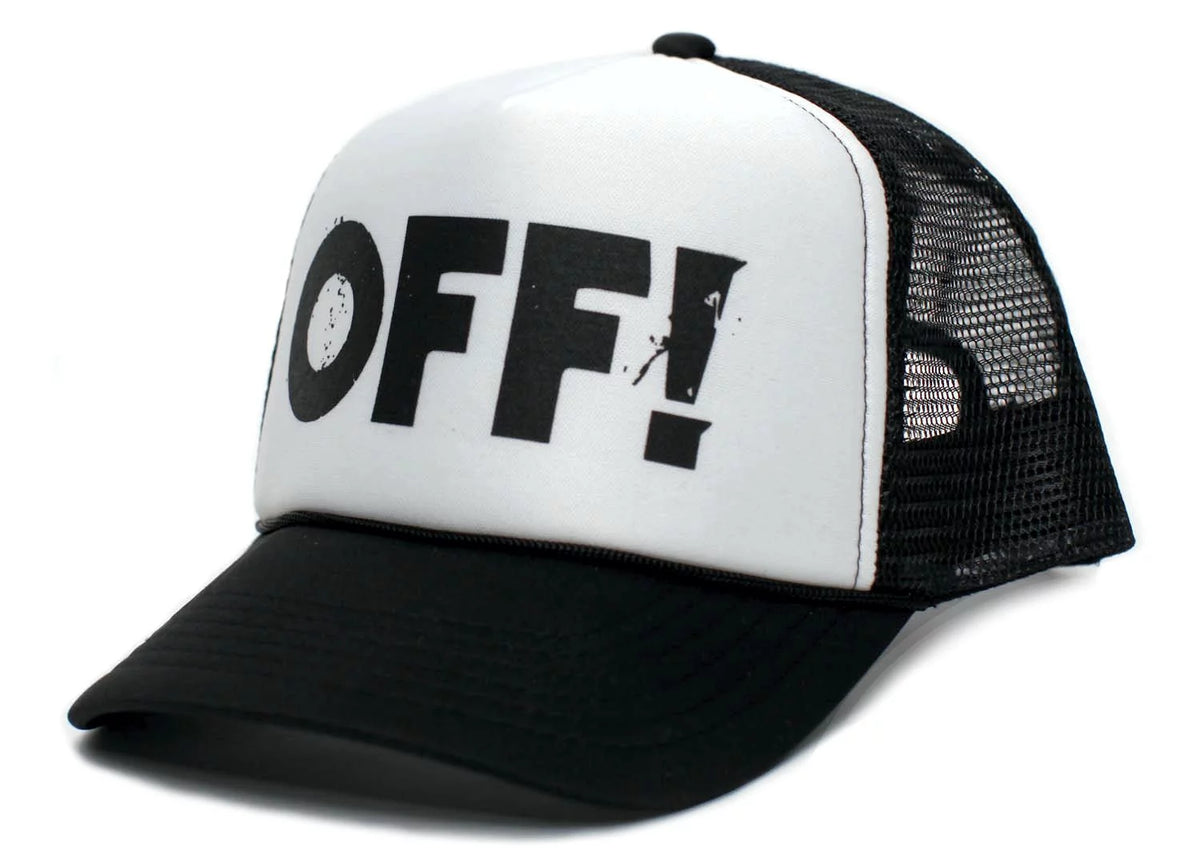 Black/White Truckers Cap Hat O59503