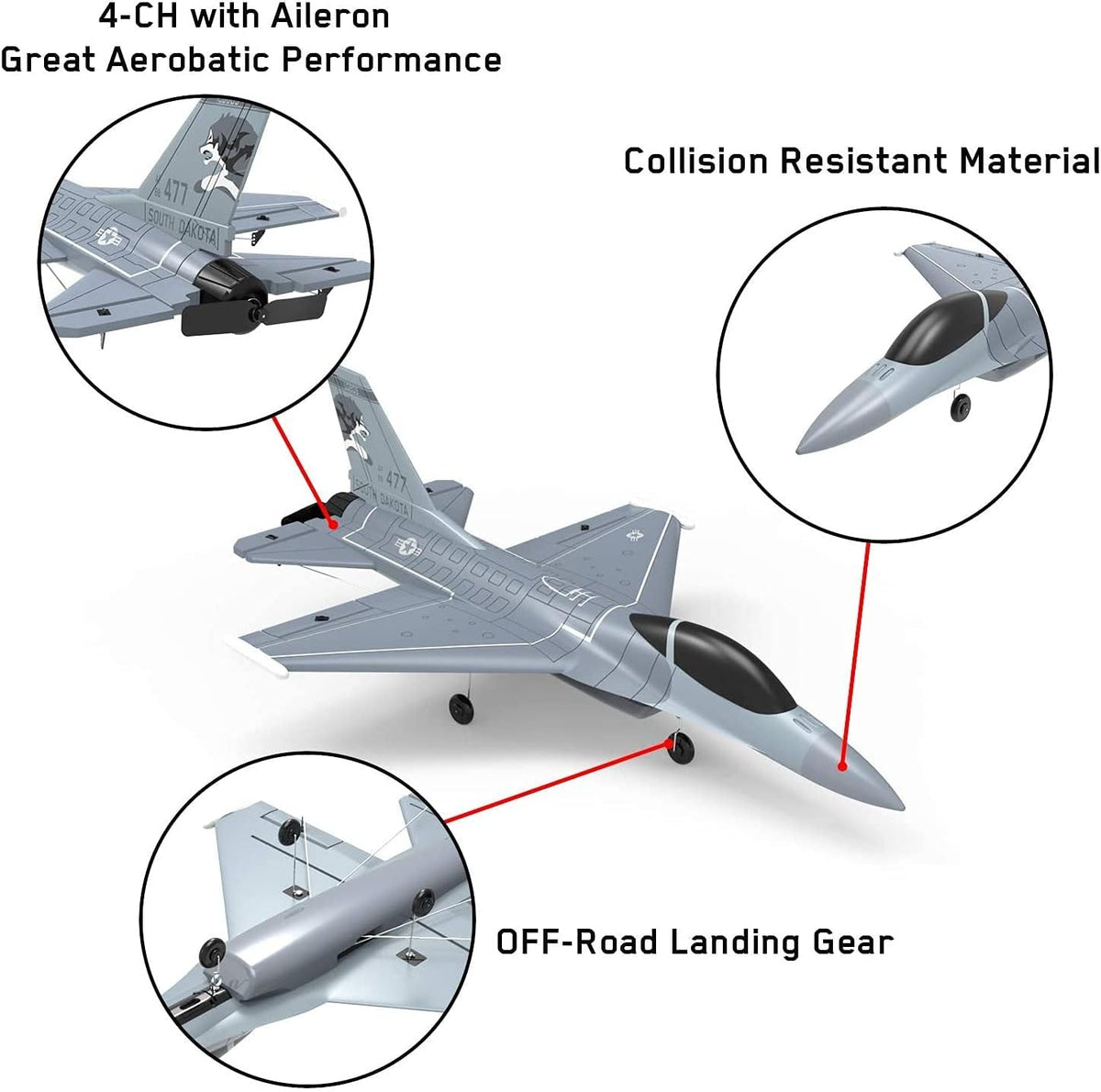 2.4Ghz 4-CH Remote Control Airplane I240