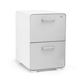 White Light Gray 2-Drawer File Cabinet L187198