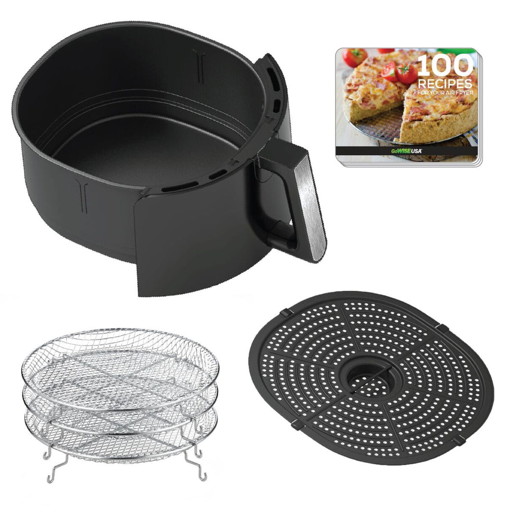7-Quart Electric Air Fryer with Dehydrator and Stackable Racks M69209