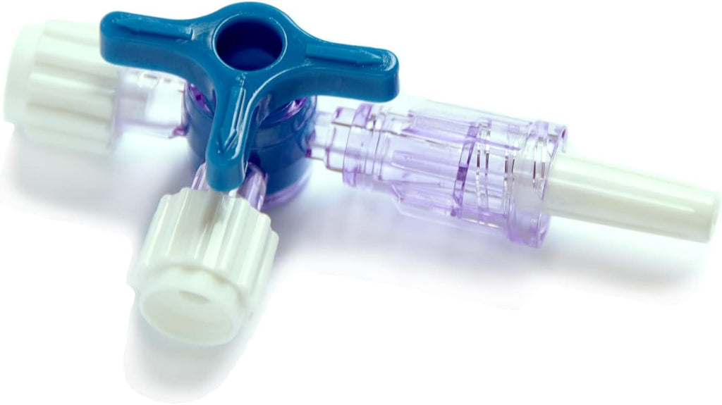 3-Way Luer Stopcocks, Sterile, 10 Pcs G352