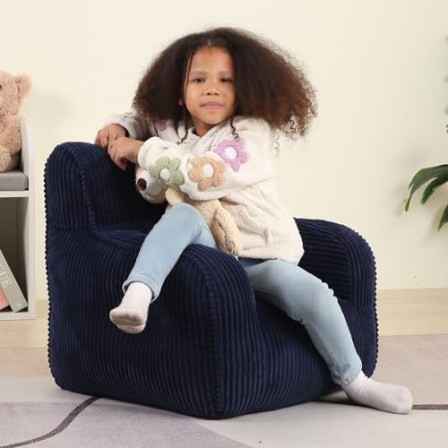 Dark Blue Kids Bean Bag Chair D7717