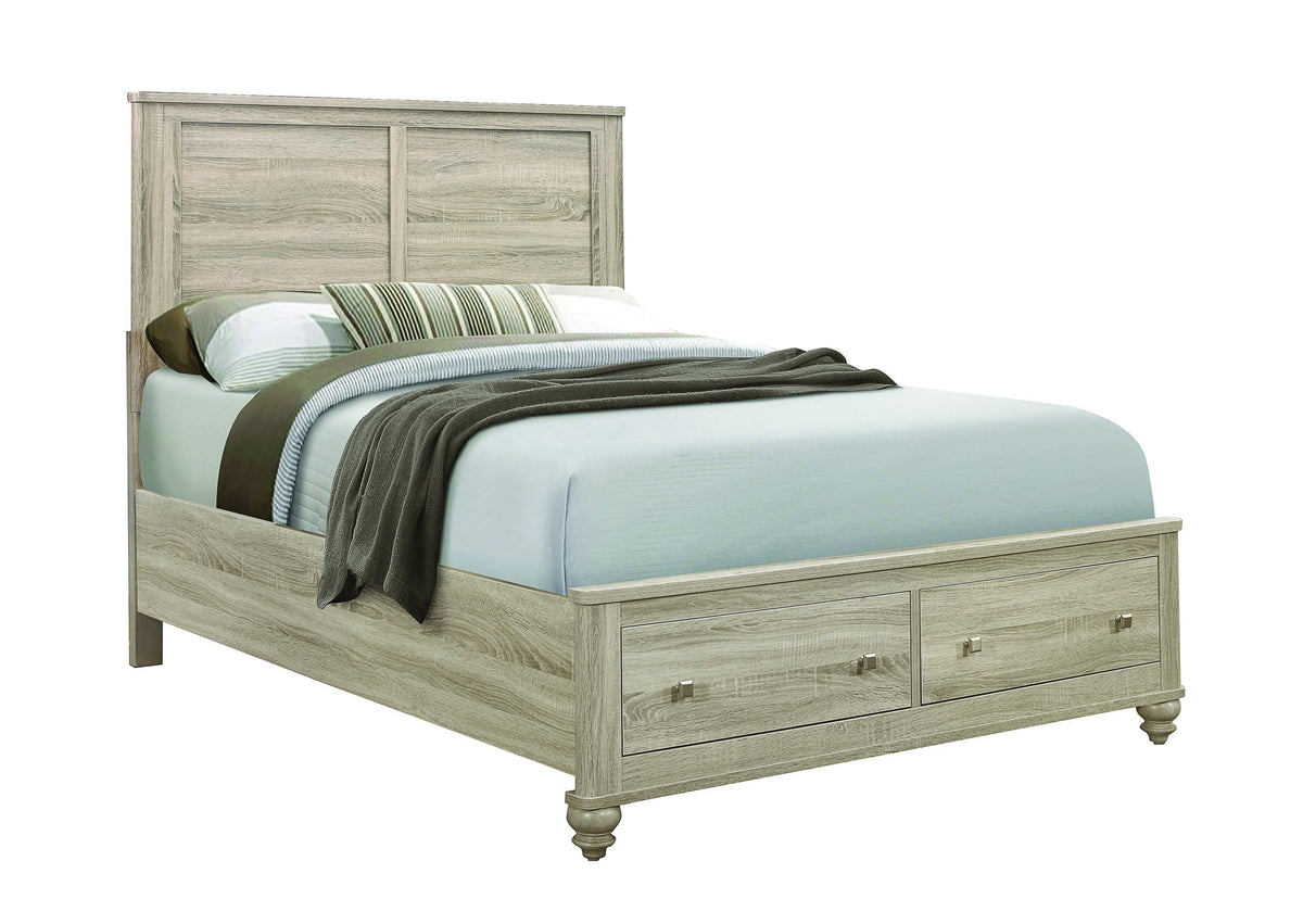Natural Oak Full Bed O2353