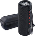 Portable Outdoor Wireless Bluetooth Speaker with FM Radio, Micro SD Card Slot, AUX, Hard Travel Case Included N680758