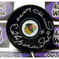 Autographed Hockey Puck B856
