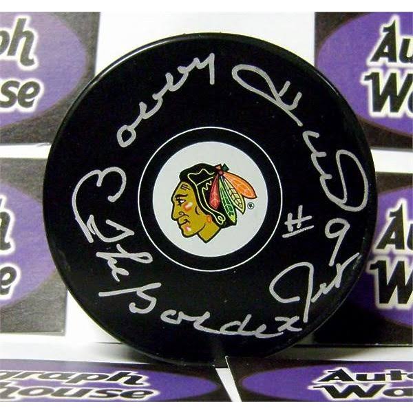 Autographed Hockey Puck B856