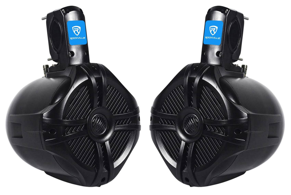 6.5" Black 2 Way Marine Wakeboard Tower Speakers W162656