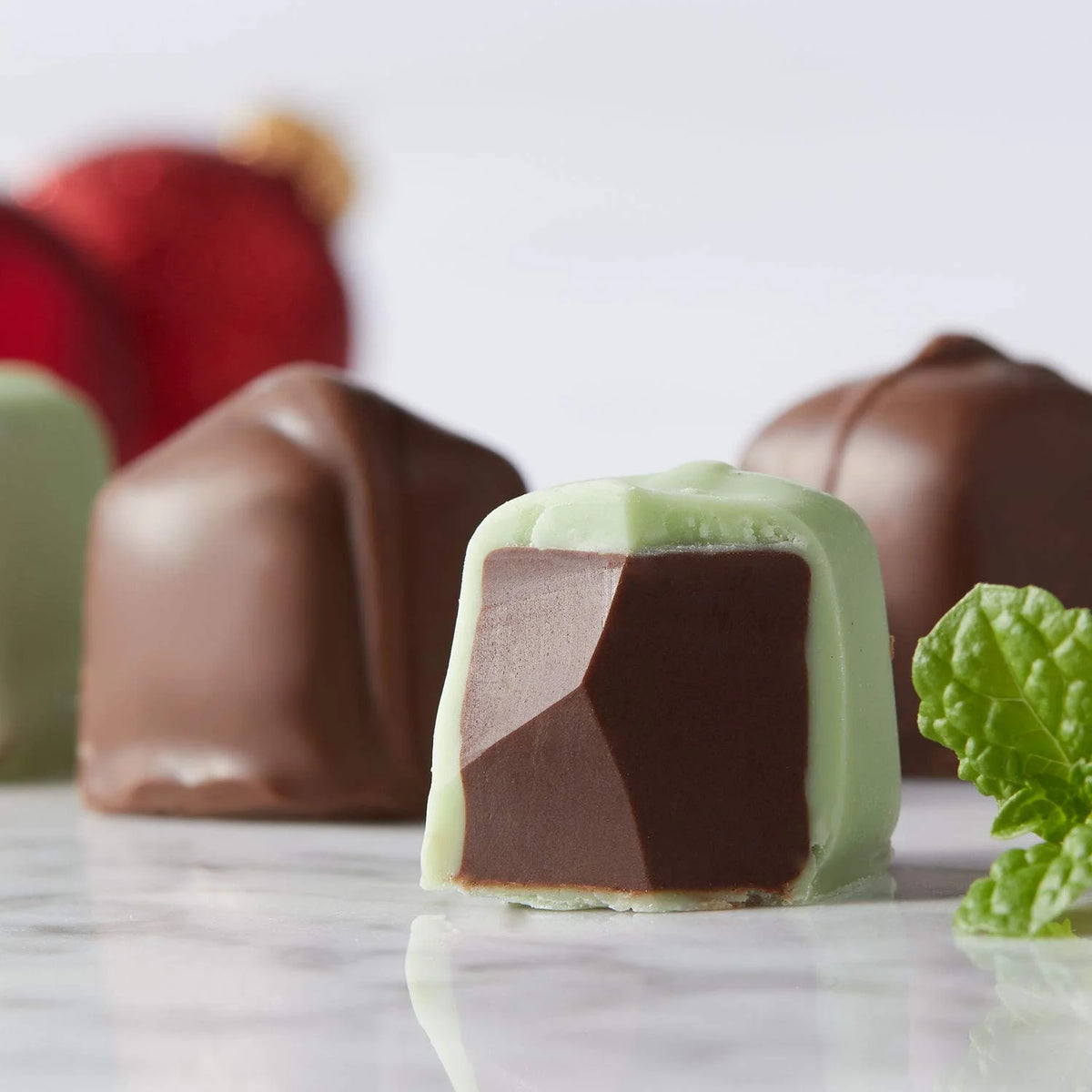 Milk Chocolate And Pastel Candy With A Mint Chocolate Center, 1 Lb Y51078
