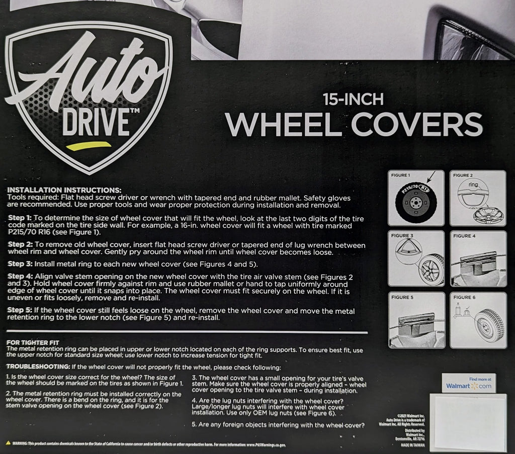 15-inch Wheel Cover Silver Alloy Finish N367