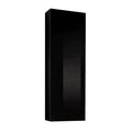 Black Wall Mounted Floating Bookcase Cabinet E55515