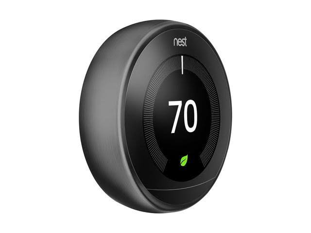 Black Learning Thermostat F6001